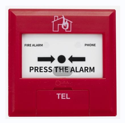 Manual fire alarm button